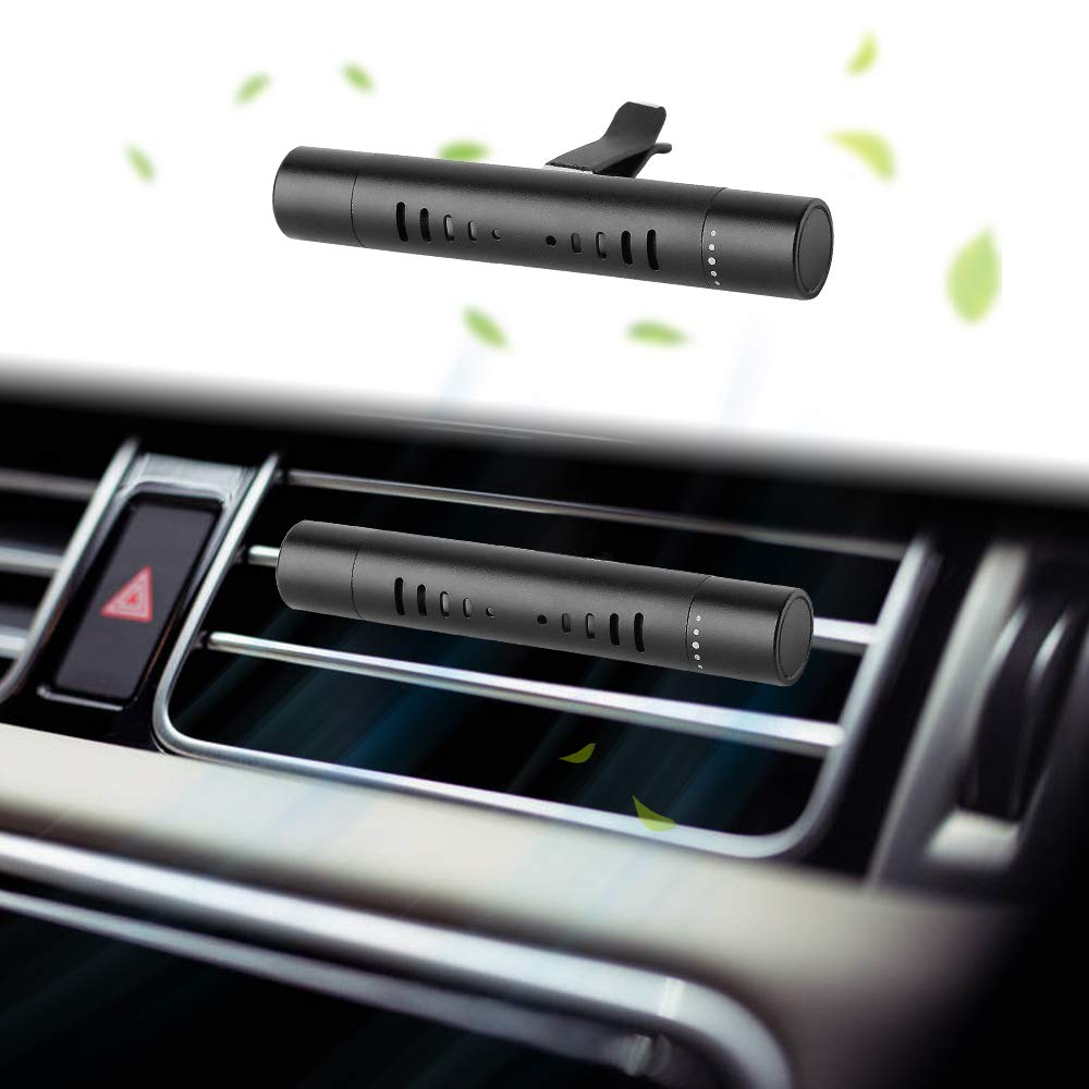 Aroma Clip Car Diffuser, Black Aluminum Vent Clip Diffuser