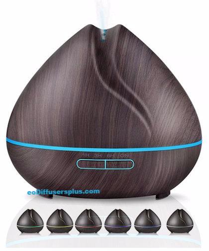 wholesale dark wood grain aroma diffuser 400ml